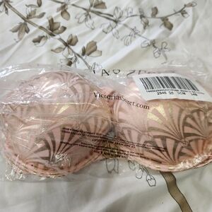 Victoria's Secret Pink and Gold Bikini Top